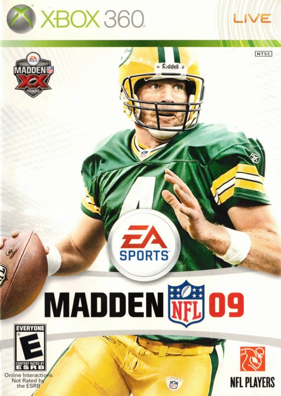 Madden NFL 09 box art for Xbox 360